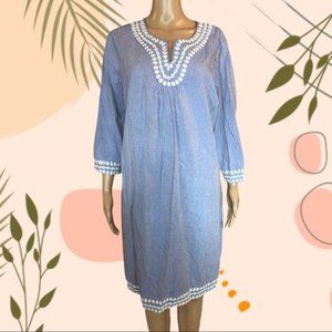 Boden Long Island Tunic Dress Blue 18L